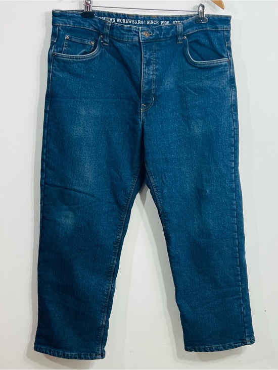 Smiths Workwear Other - Smith's Workwear Fleece Lined Stretch Denim Work Pants Blue Cotton Blend 40x30